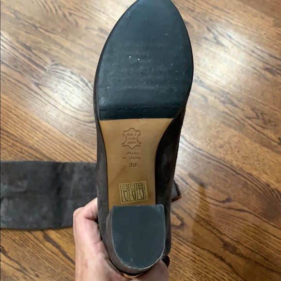 Woman heeled boots size 39 gray Via Roma like new - Picture 8 of 8